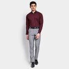 Men's Slim Fit Formal Trousers, हल्का ग्रे, small image number null